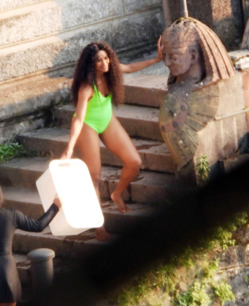Ciara Lake Como'da klip çekimlerinde