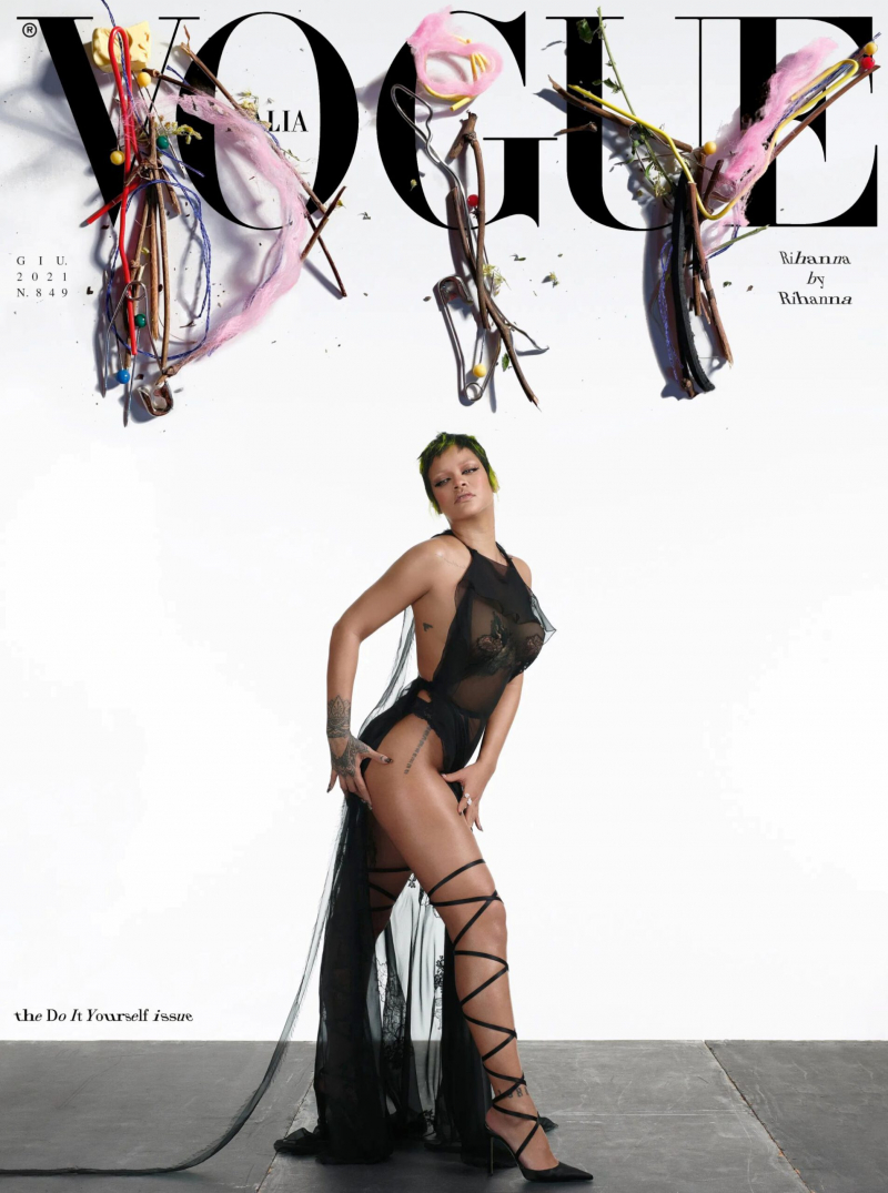 Rihanna Vogue Italia Magazin çekimlerinde