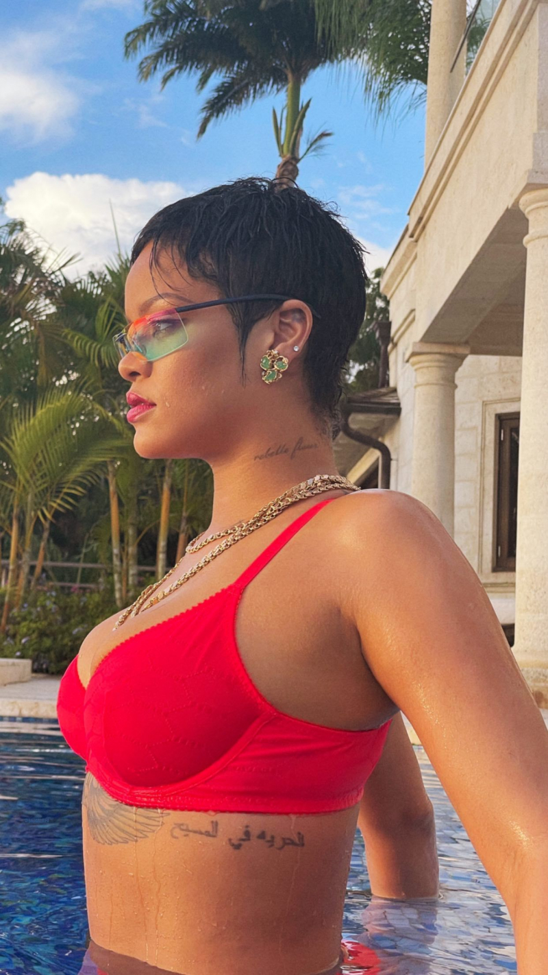 Rihanna Savage X Fenty çekimlerinde