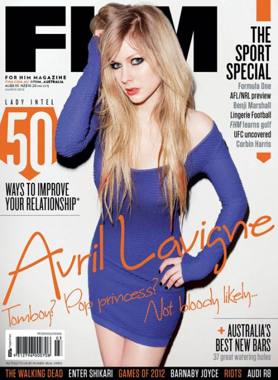 Avril Lavigne FHM Avustralya Magazin çekimlerinde