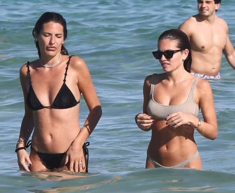 Thylane Blondeau bikini ile Miami plajında
