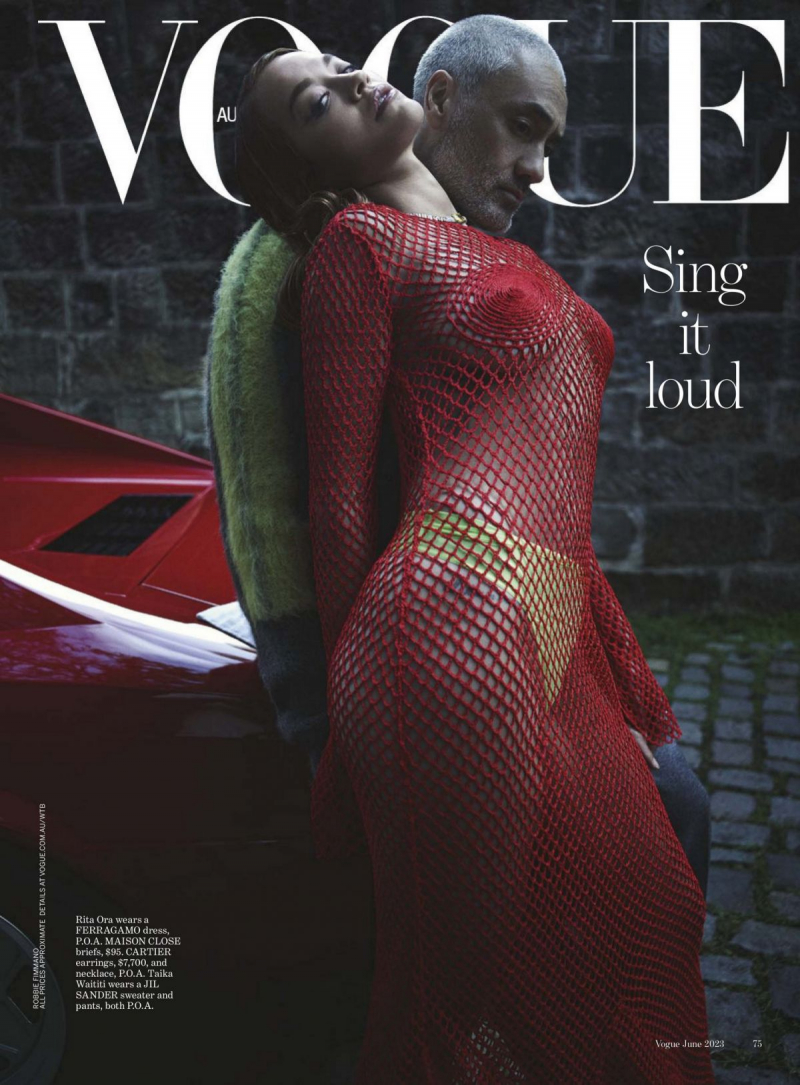 Rita Ora Vogue çekimlerinde