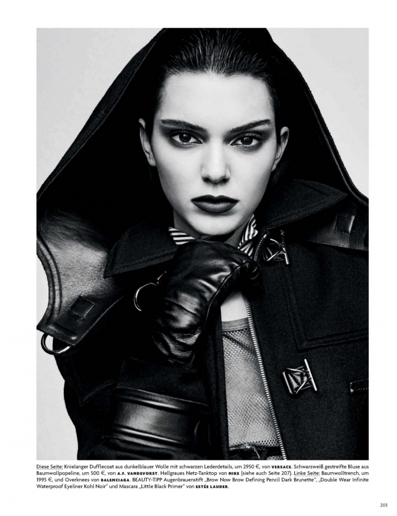 Kendall Jenner Vogue çekimlerinde