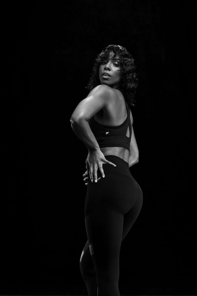 Kelly Rowland Athletic Campaign çekimlerinde