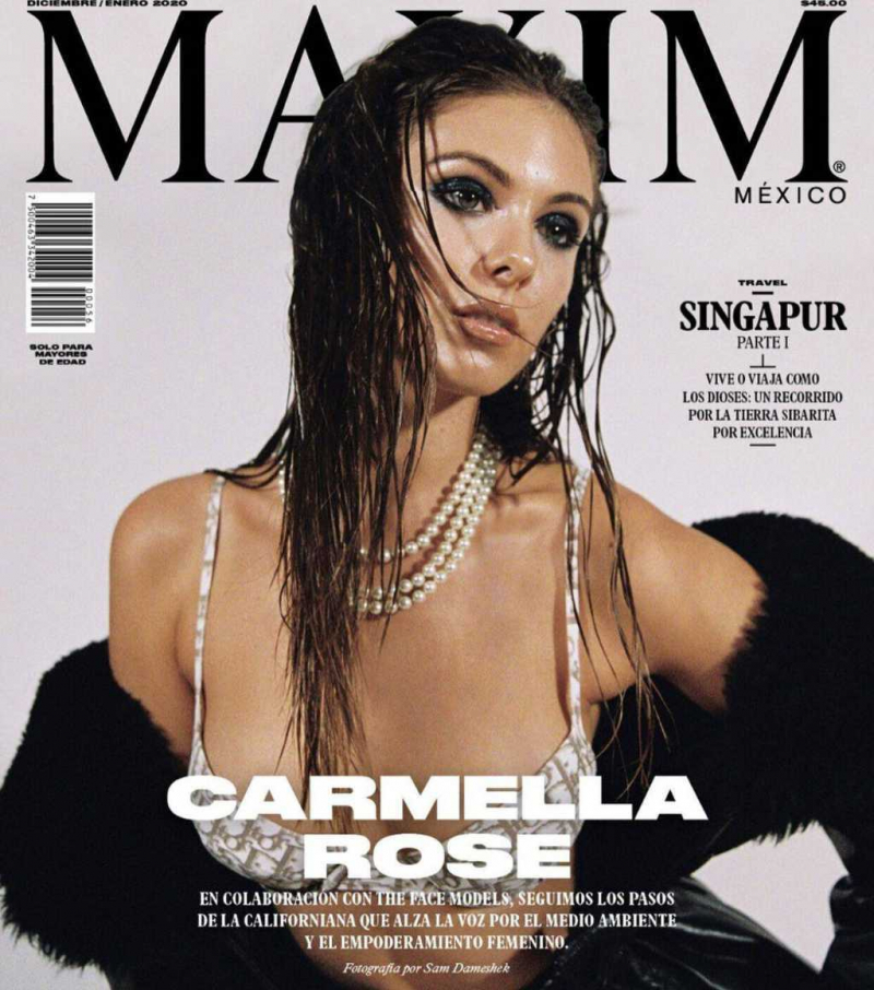 Carmella Rose Maxim Mexico Magazin çekimlerinde