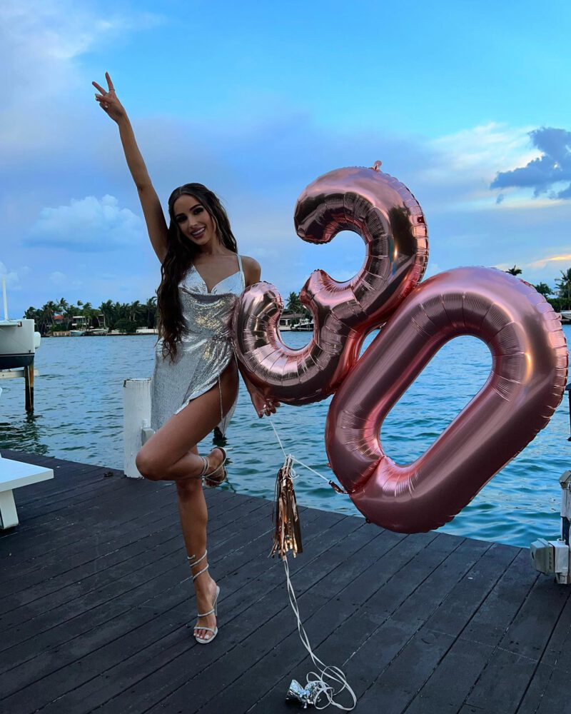 Olivia Culpo Miami'de doğumgünü etkinliğinde