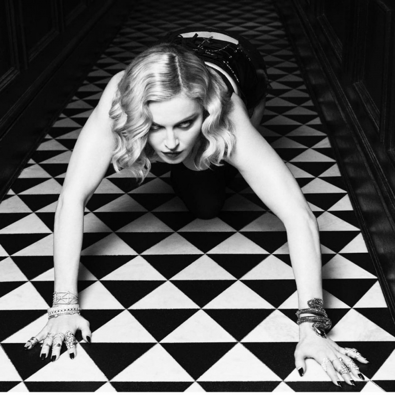 Madonna fotoğraf çekimlerinde