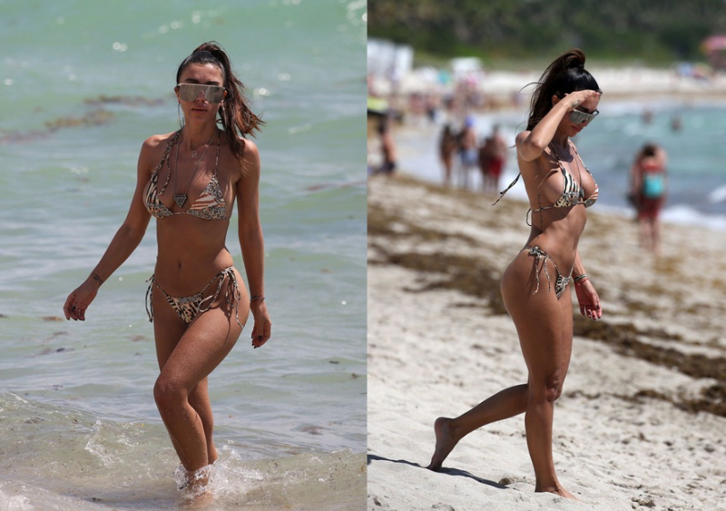 Metisha Schaefer Miami plajında